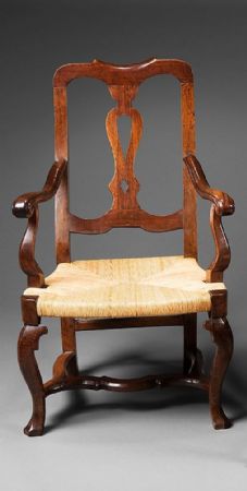 18th-century walnut armchair from Modena