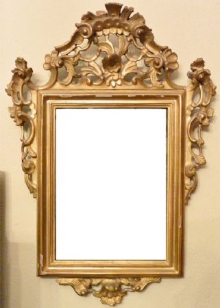 Petit miroir du XVIIIe siècle, nord de l'Italie