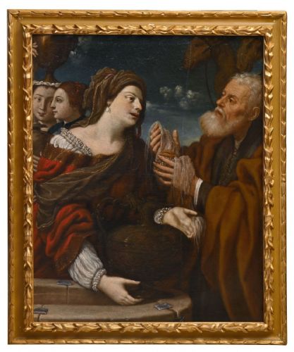 Die Begegnung von Elieser und Rebekka am Brunnen