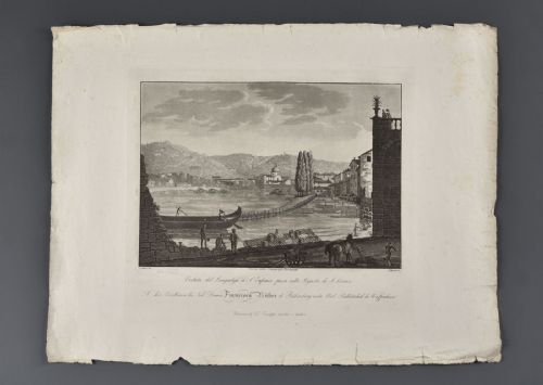 Bennassuti Giuseppe "VISTA DEL LUNGADIGE EN S. EUFEMIA TOMADA EN LA RIGASTA DI S. LORENZO"
    