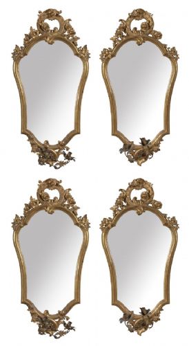 Four 18th-century mirrors